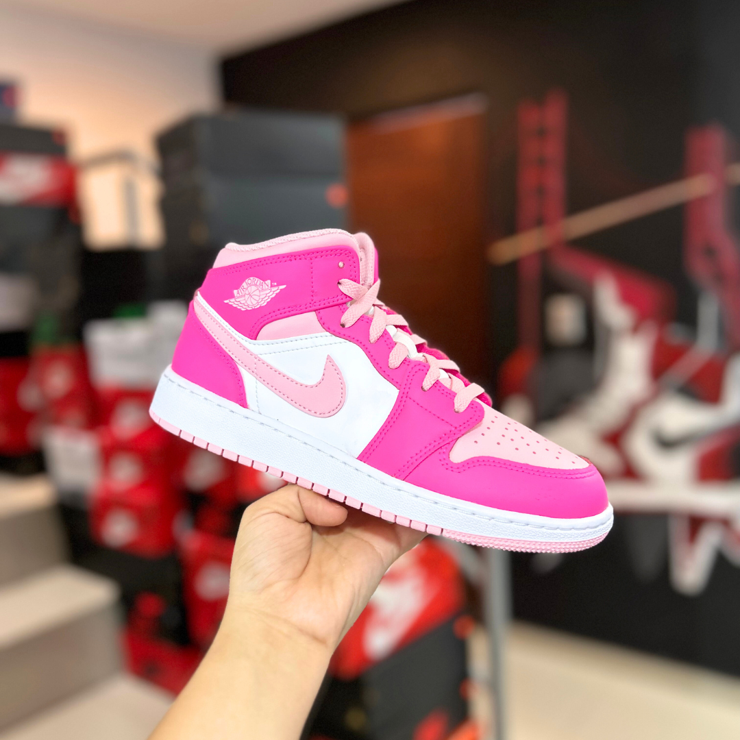 JORDAN RETRO 1 MID FIERCE PINK