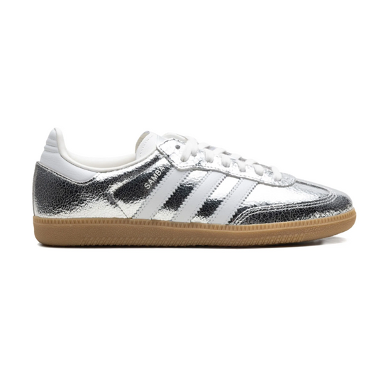 ADIDAS SAMBA "SILVER METALLIC CRACKED LEATHER"